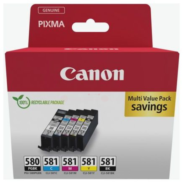 Canon Tinte PGI-580PGBK/CLI-581 Multipack
