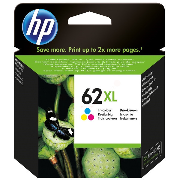HP Druckkopf mit Tinte 62 XL dreifarbig