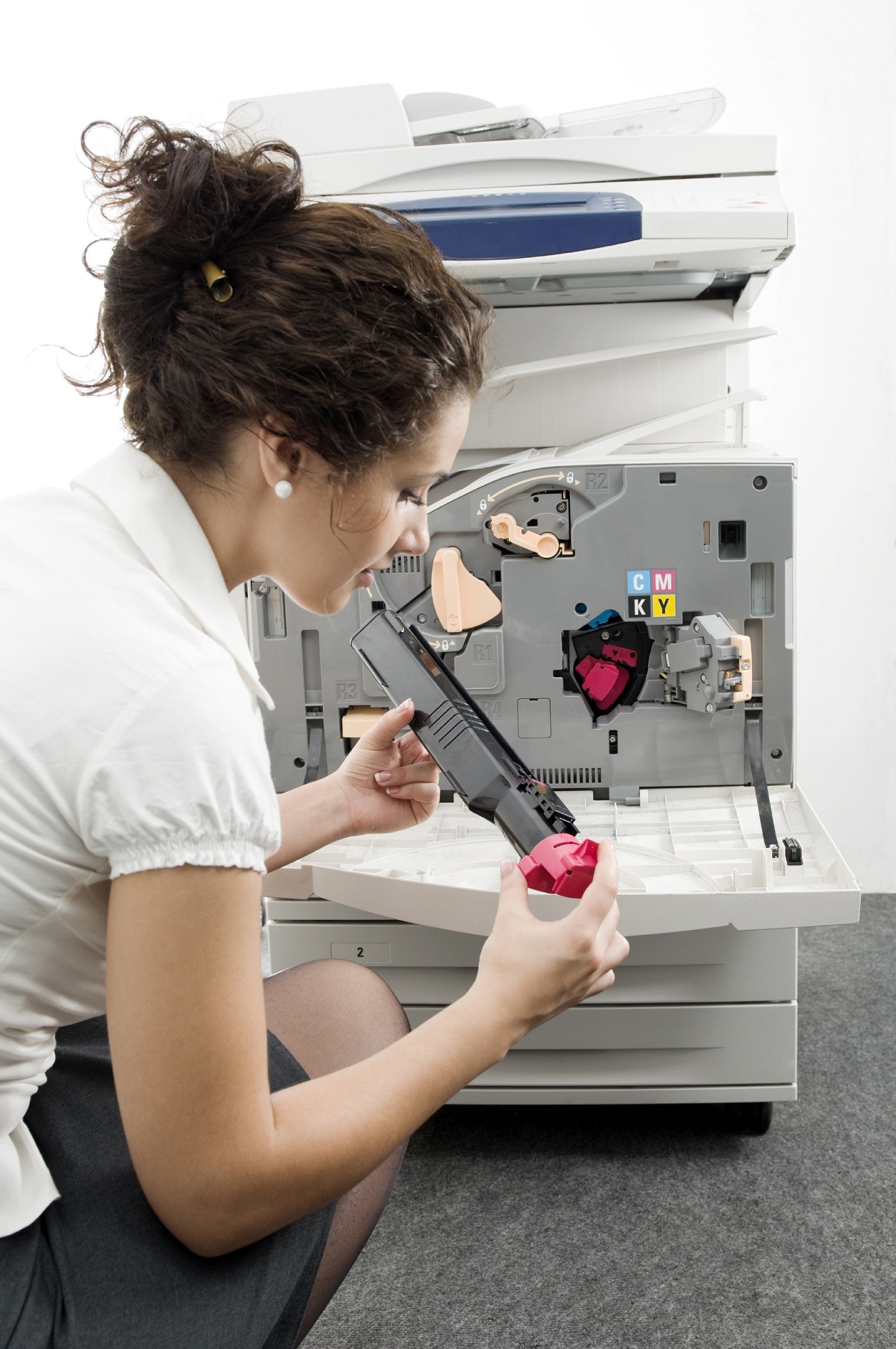 Toner Wien - Tonerkartusche wird gewechselt